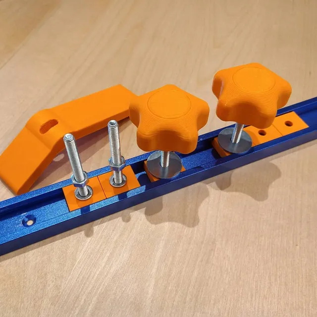 T-slot nuts and knobs