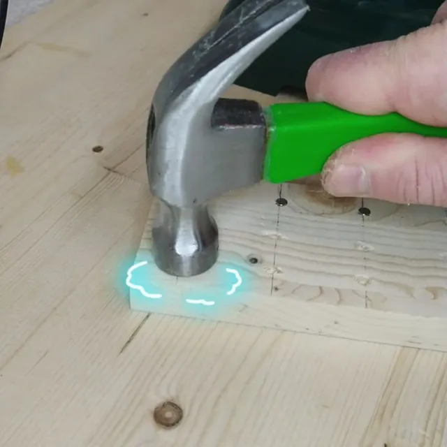 Magnetic wooden tools holder